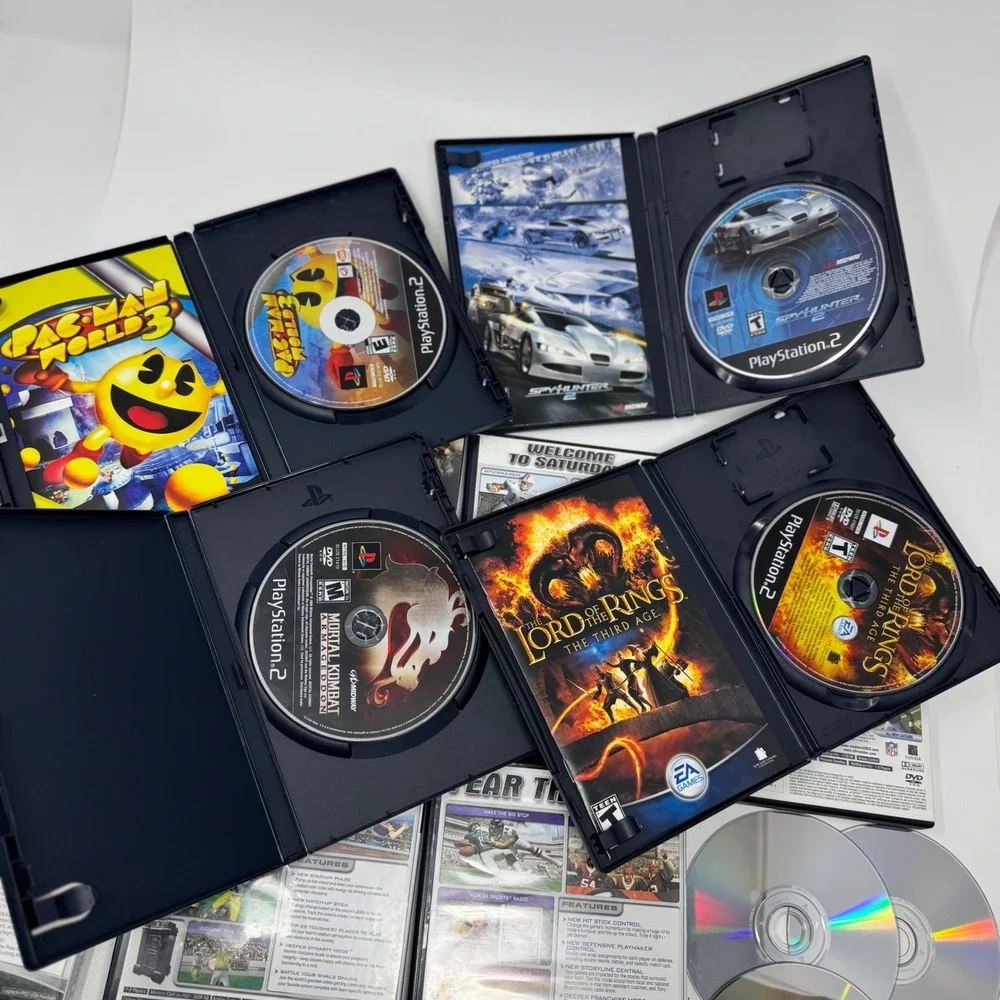 Sony PlayStation 2 PS2 Game Lot of 15 NCAA NFL Street Mortal‎ Kombat Pac-Man